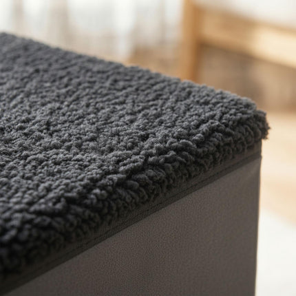 TASSORA - Foldable Dog Steps with Storage - Grey, Small