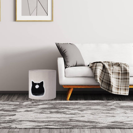 TASSORA - Hopfällbar kattkoja för kattens krypin och vilostunder, beige