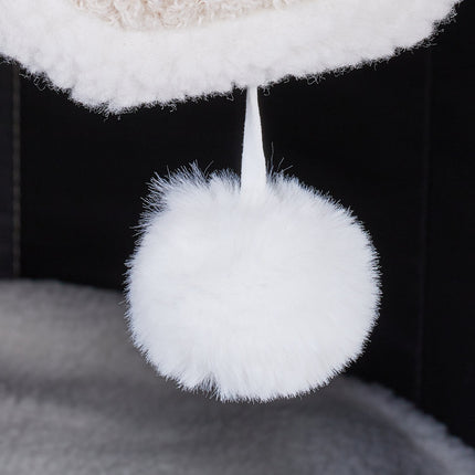 TASSORA - Hopfällbar kattkoja för kattens krypin och vilostunder, beige