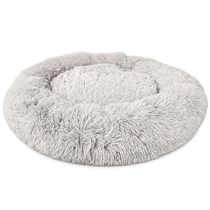 TASSORA - Hundbädd med upphöjd kant, ljusgrå, 18 cm, 10053824_652