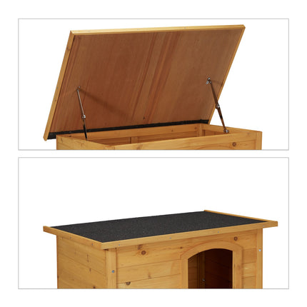TASSORA - Wooden dog house with hinges