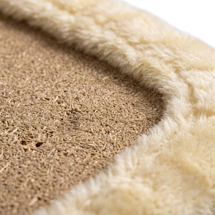 TASSORA - Hundtrappa med avtagbart överdrag, beige, 36,5×35×45 cm