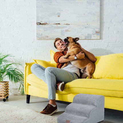 TASSORA - Hundtrappa med skumfyllning för vägen upp till säng och soffa