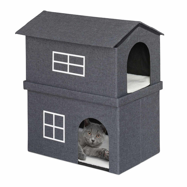 TASSORA - 2 storey cat house for indoors