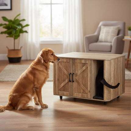 TASSORA - Cat Litter Cabinet - Discreet, Spacious, Multi-Functional