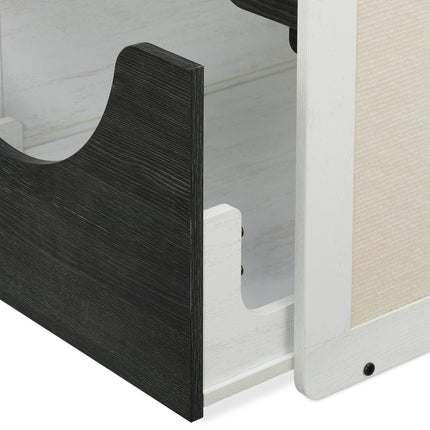 TASSORA - Cat Litter Box Cabinet with Cushion and Scratch Mats