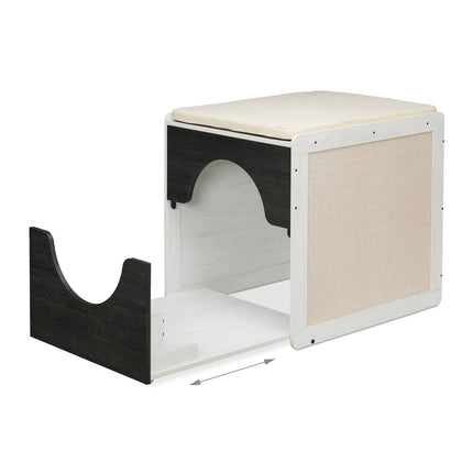 TASSORA - Cat Litter Box Cabinet with Cushion and Scratch Mats