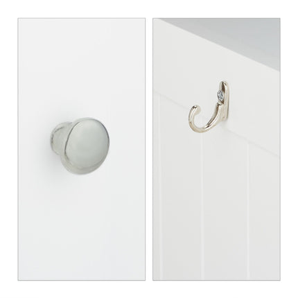 TASSORA - White cat cabinet with shelf
