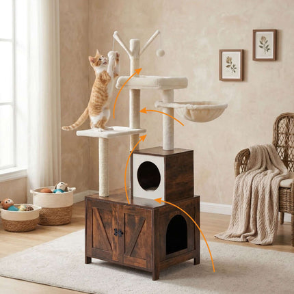 TASSORA - Kattlådemöbel för kattlådan i hemmet, 150 cm, 10053563_1502