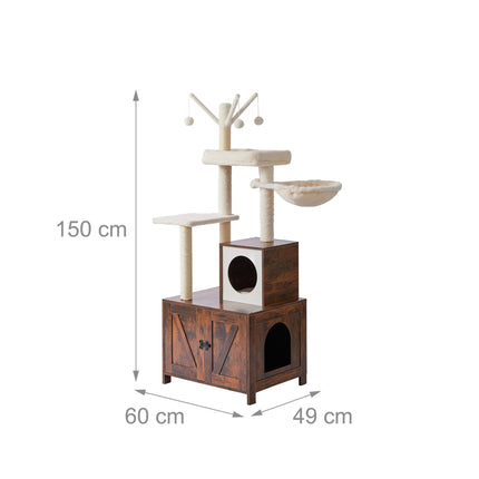 TASSORA - Kattlådemöbel för kattlådan i hemmet, 150 cm, 10053563_1502