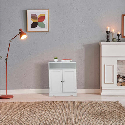 TASSORA - White cat cabinet for litter box