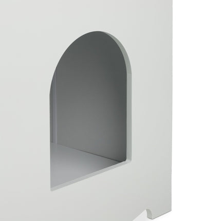 TASSORA - White cat cabinet for litter box