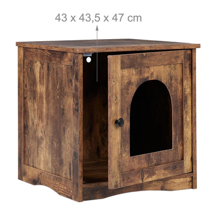TASSORA - Industrial Cat Cabinet with Litter Tray Space