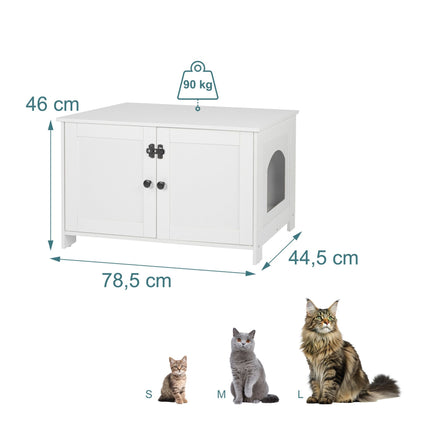 TASSORA - Cat Cabinet with Litter Tray Storage and Ventilation