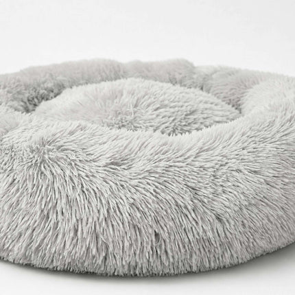 TASSORA - Rund hundbädd med upphöjd kant, ljusgrå, 18 cm, 10053824_1487