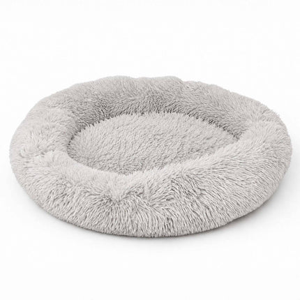 TASSORA - Rund hundbädd med upphöjd kant, ljusgrå, 18 cm, 10053824_1487