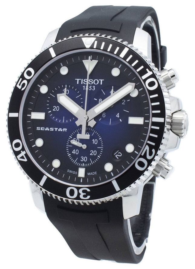 Tissot Seastar 1000 T120.417.17.041.00 T1204171704100 Chronograph 4 Jewels Quartz 300M herrklocka