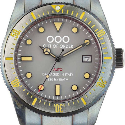 Utan ordning Grey Auto 2.0 Superluminova C3 Urtavla Automatisk OOO.001-16.2.GR 100M herrklocka