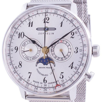 Zeppelin Hindenburg LZ129 7036M-1 7036M1 Quartz Moon Phase herrklocka