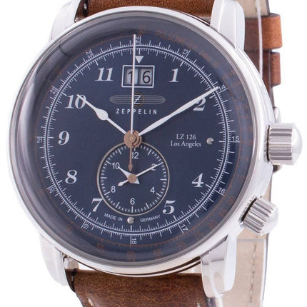 Zeppelin LZ126 Los Angeles 8644-3 86443 Quartz Pulsometer herrklocka